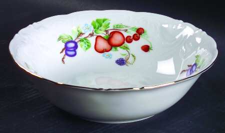 Fruit Garland 9" Round Vegetable Bowl