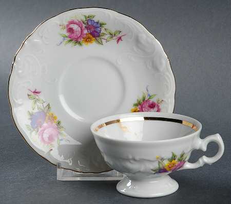 RKT6 Footed Demitasse Cup & Saucer Set