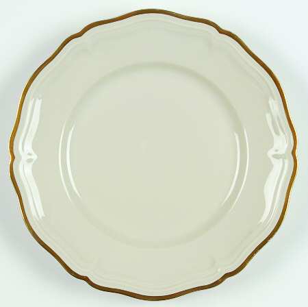1129 (Chippendale, Cream) Luncheon Plate