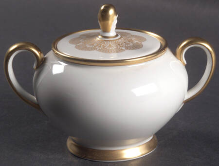 1473 (Aida, White) Sugar Bowl & Lid