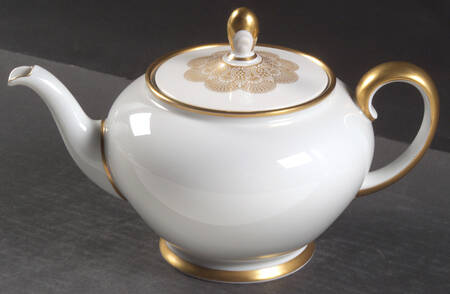 1473 (Aida, White) Teapot & Lid