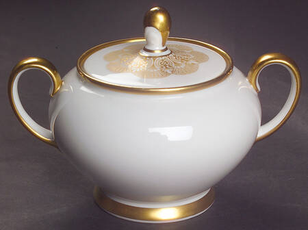 1473 (Aida, White) Sugar Bowl & Lid