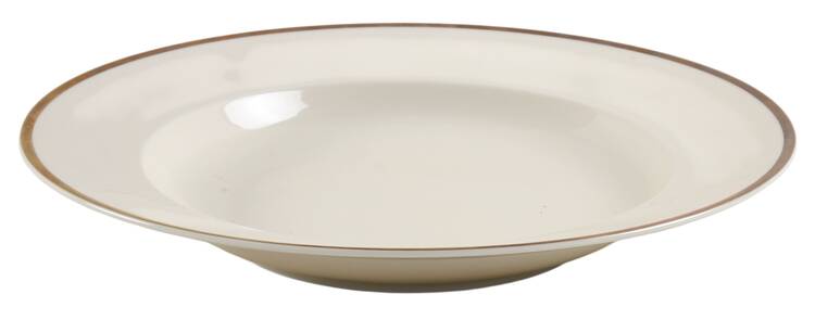 1473 (Aida, Cream) Large Rim Soup Bowl