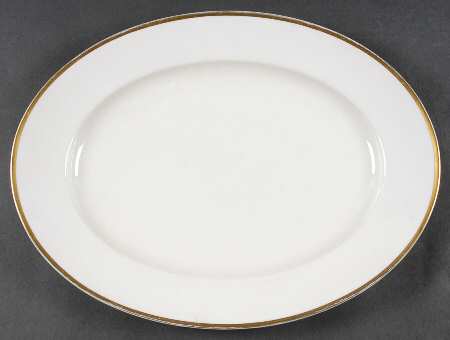 1473 (Aida, Cream) 15" Oval Serving Platter