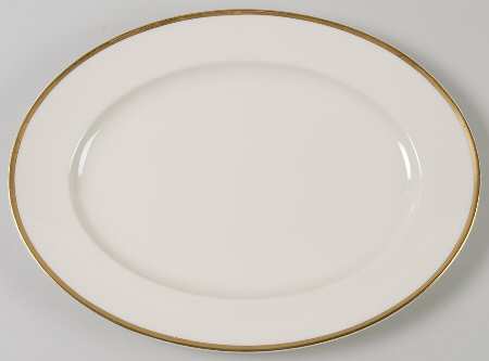 1473 (Aida, Cream) 13" Oval Serving Platter
