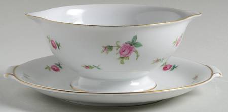 2820 (Aida) Gravy Boat with Attached Underplate