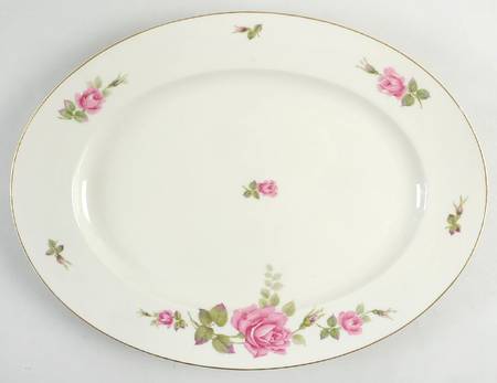 2825 (Aida, Cream) 14" Oval Serving Platter
