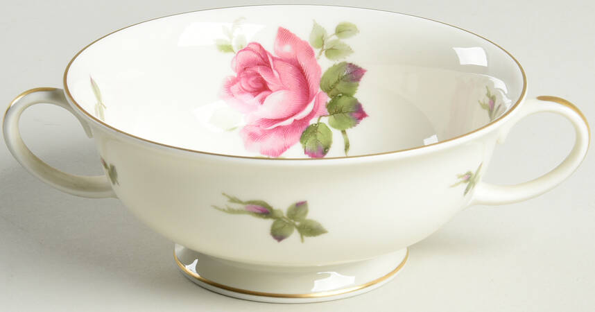 2825 (Aida, Cream) Footed Cream Soup Bowl