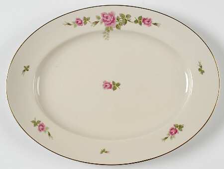 2825 (Aida, Cream) 12" Oval Serving Platter