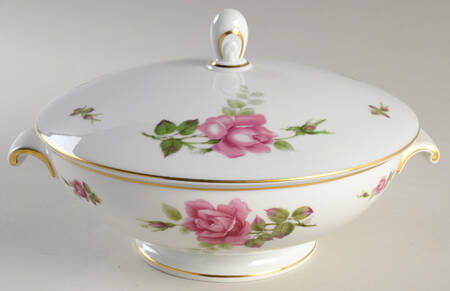 2825 (Aida, White) Round Covered Vegetable