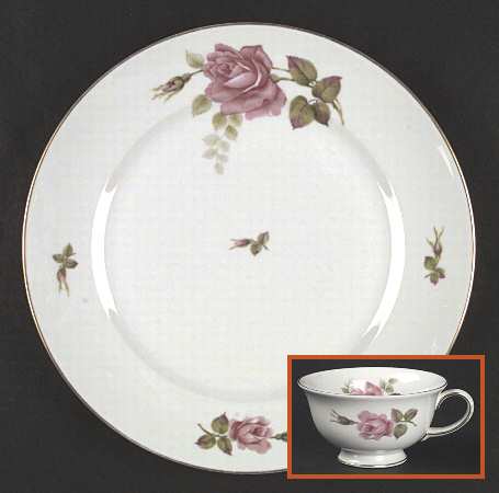 2825 (Aida, White) Salad Plate