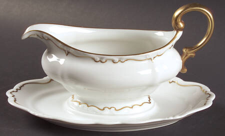 2866-3788 Gravy Boat with Attached Underplate