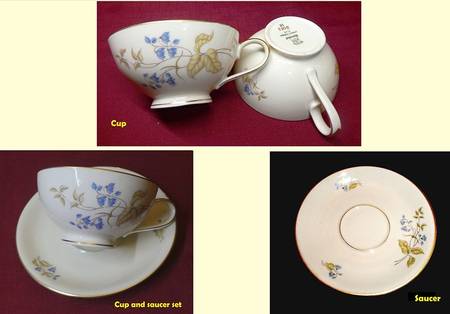 3062 Footed Cup & Saucer Set