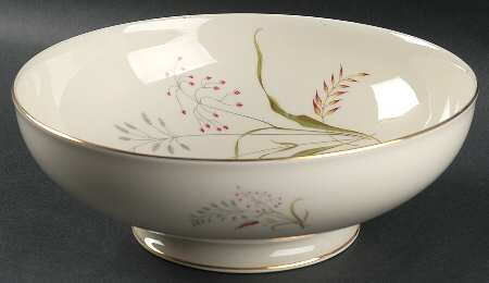 3162 (Aida, Cream) Large Footed Salad Serving Bowl