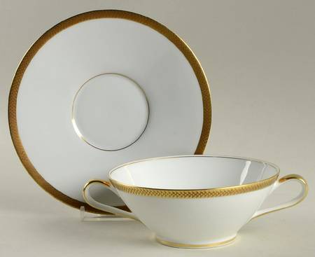 3268 Flat Cream Soup Bowl & Saucer Set