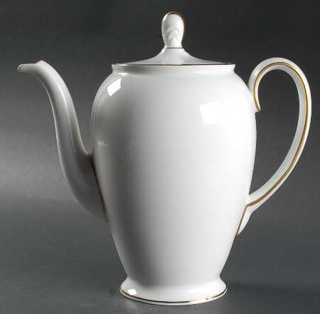 3303 (Aida, White) Coffee Pot & Lid
