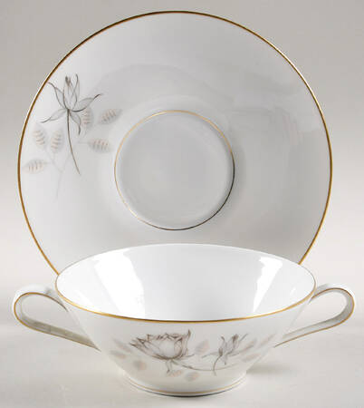 3434 Flat Cream Soup Bowl & Saucer Set