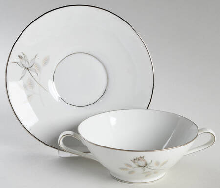 3436 Flat Cream Soup Bowl & Saucer Set