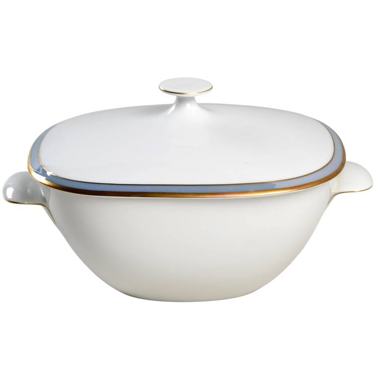 Gala Blue (Fortuna Shape) Round Covered Vegetable
