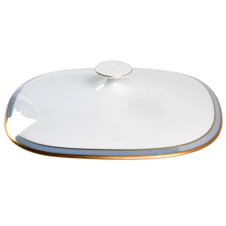 Gala Blue (Fortuna Shape) Lid for Round Vegetable