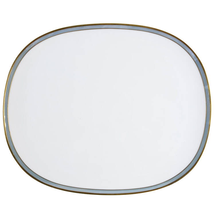Gala Blue (Fortuna Shape) 14" Oval Serving Platter