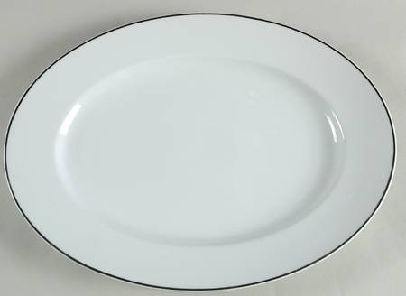 3471 (White Background) 14" Oval Serving Platter