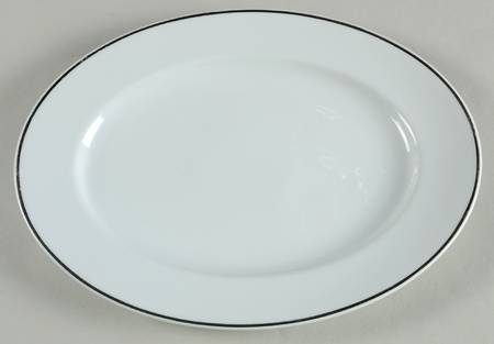 3471 (White Background) 12" Oval Serving Platter