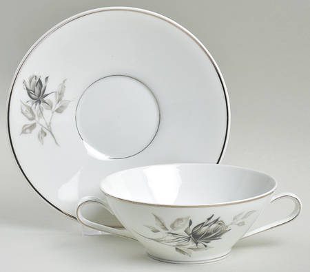 3489 Flat Cream Soup Bowl & Saucer Set