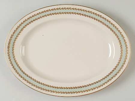Embassy Turquoise 13" Oval Serving Platter