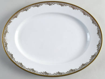 5152 (White) 14" Oval Serving Platter