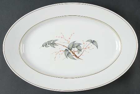 7425 (Smooth, Gold) 15" Oval Serving Platter