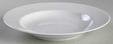 Aida (White) Large Rim Soup Bowl