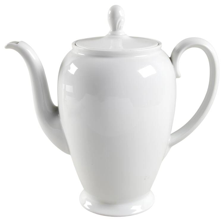 Aida (White) Coffee Pot & Lid