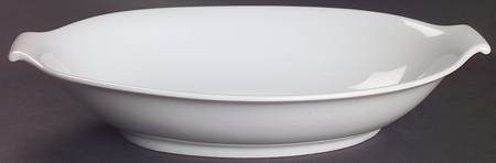 Aida (White) 13" Oval Vegetable Bowl
