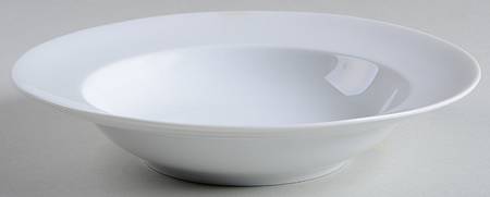 Aida (White) Rim Soup Bowl