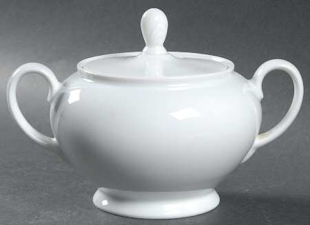 Aida (White) Sugar Bowl & Lid
