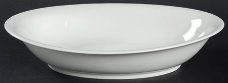 Aida (White) 9" Round Vegetable Bowl