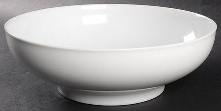 Aida (White) 9" Round Vegetable Bowl