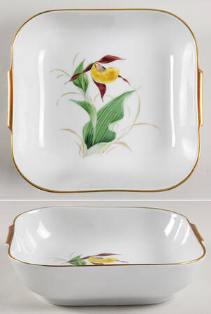 Alpine Flowers 8" Square Vegetable Bowl