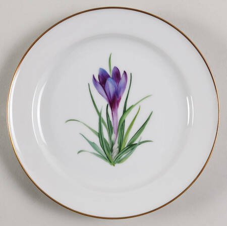 Alpine Flowers Salad Plate