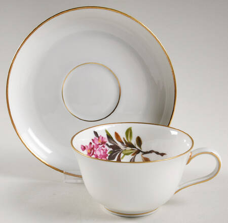 Alpine Flowers Flat Cup & Saucer Set