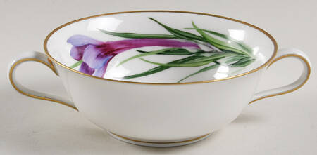 Alpine Flowers Flat Cream Soup Bowl