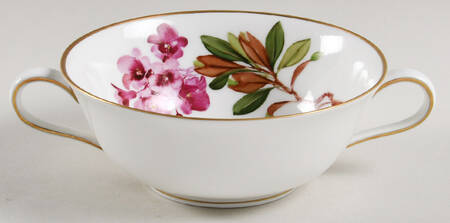 Alpine Flowers Flat Cream Soup Bowl