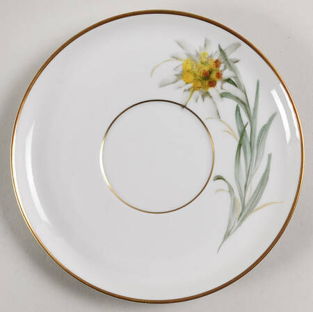 Alpine Flowers Saucer for Flat Cream Soup Bowl