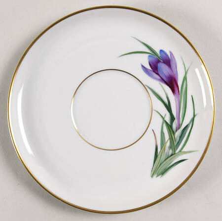 Alpine Flowers Saucer for Flat Cream Soup Bowl