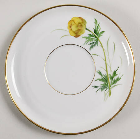 Alpine Flowers Saucer for Flat Cream Soup Bowl