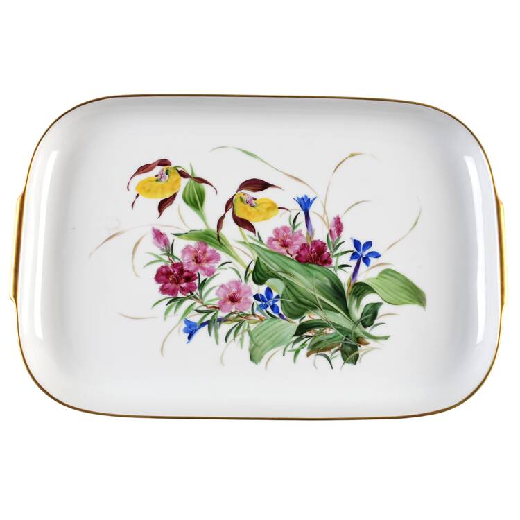 Alpine Flowers 15" Rectangular Serving Platter