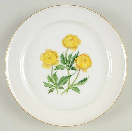 Alpine Flowers Salad Plate