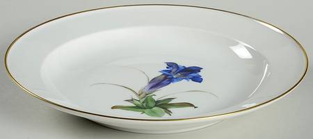 Alpine Flowers Rim Soup Bowl