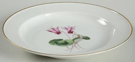 Alpine Flowers Rim Soup Bowl